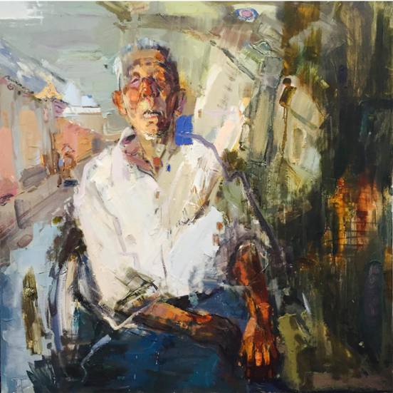 《岁月》180x180cm,2016年太阳集团tcy8722,油画