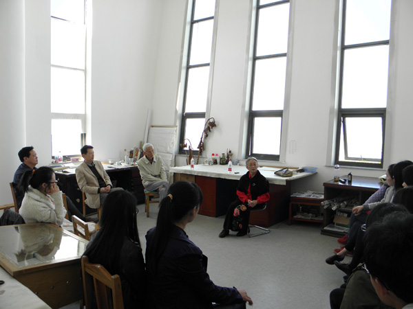 “谷风墨韵——柳子谷中国画作品展”在我校长清校区美术馆开幕
