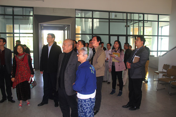 “谷风墨韵——柳子谷中国画作品展”在我校长清校区美术馆开幕
