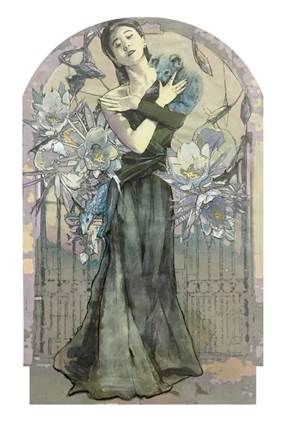1赵曌-《人与自然系列之一》-90cmX60cm-丝网版画手绘创作稿(素描纸、丙烯、彩铅、色粉、油画棒、水彩笔).jpg